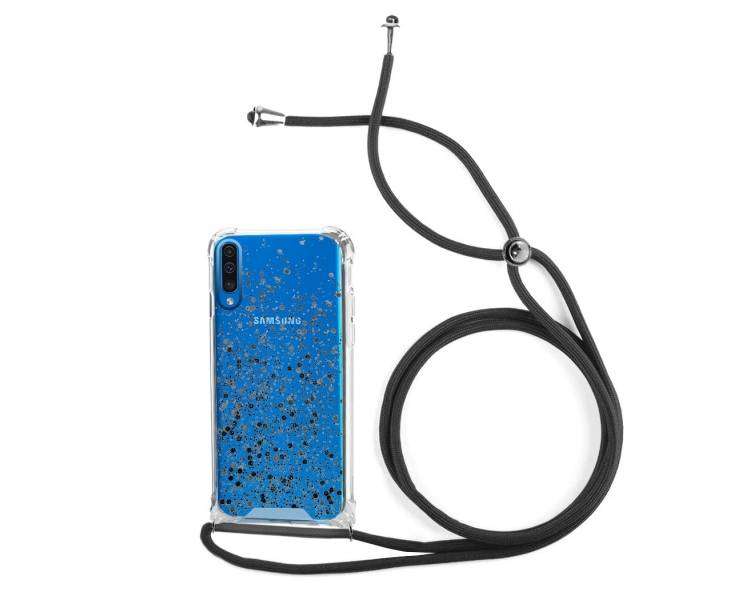 Funda Gel transparente con Cordón Compatible para Samsung A50,A30S