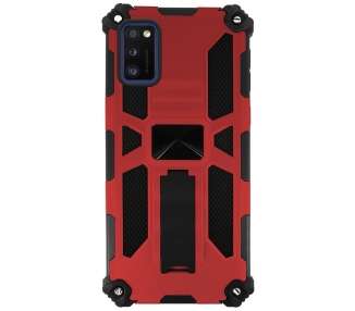 Funda Aluminio Antigolpe para Samsung Galaxy A42 con Imán y Soporte de Pestaña