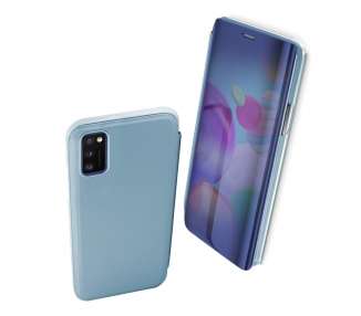 Funda Flip con Stand Compatible para Samsung Galaxy A41 Clear View