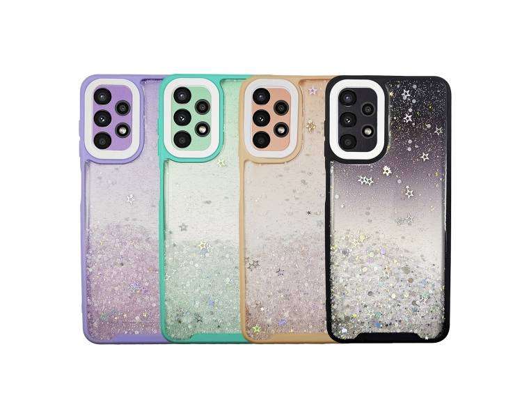 Funda Gel Anti-Golpe de Purpurina Compatible para Samsung A33 5G