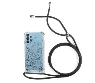 Funda Gel transparente con Cordón Compatible para Samsung Galaxy A32-5G