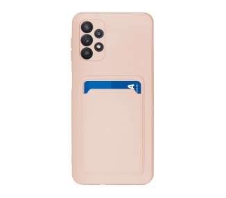 Funda Silicona Suave con Tarjetero Compatible con Samsung A32-5G con Cámara 3D