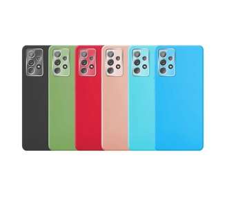 Funda Silicona Suave para Samsung Galaxy A32-4G con Protector Camara 3D