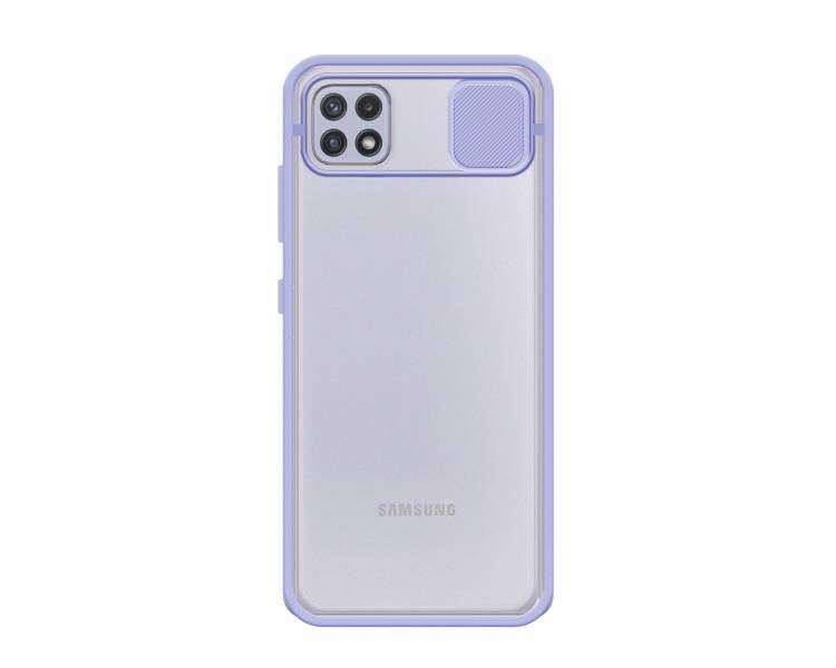 Funda Gel Compatible para Samsung Galaxy A22-5g con cámara Cubierta Deslizante