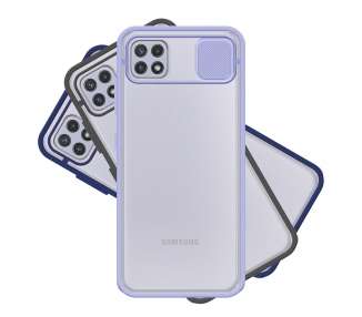 Funda Gel Compatible para Samsung Galaxy A22-5g con cámara Cubierta Deslizante