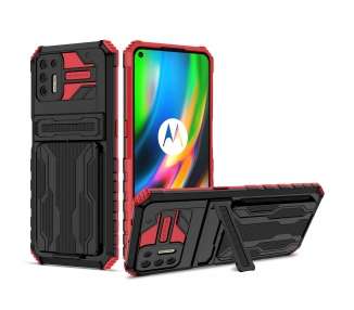 Funda Rock Anti-Golpe Tarjetero y Soporte Compatible con Samsung Galaxy A21S