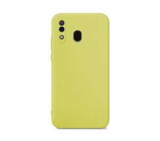 Funda Silicona Suave Compatible con Samsung A20s con Cámara 3D