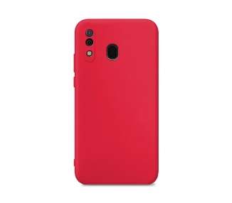 Funda Silicona Suave Compatible con Samsung A20s con Cámara 3D