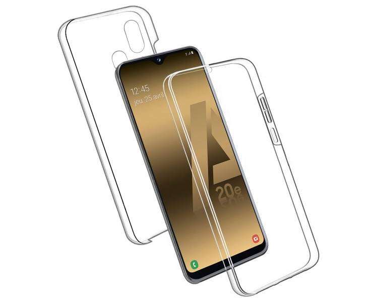 Funda Doble para Samsung Galaxy A20e Silicona Transparente Delantera y Trasera