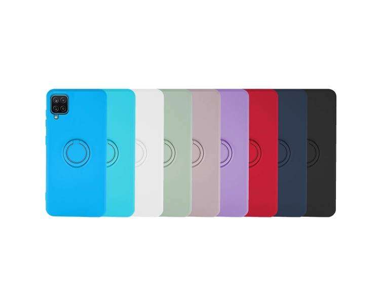 Funda Gel Silicona Suave Compatible con Samsung A13 4g Imán Soporte Anilla 