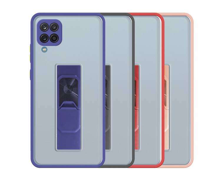 Funda Kickstand Antigolpe para Samsung Galaxy A12 con Imán y Soporte de Pestaña