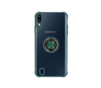 Funda Gel Antigolpe para Samsung Galaxy A11 con Imán y Soporte de Anilla 360º