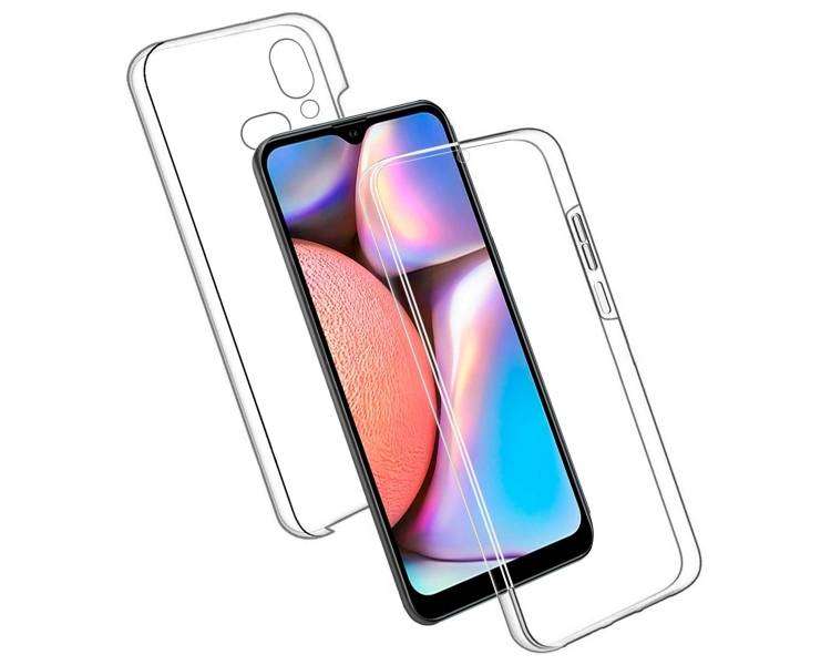 Funda Doble para Samsung Galaxy A10S Silicona Transparente Delantera y Trasera