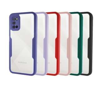 Funda Doble Silicona AntiGolpe Compatible con Samsung Galaxy A03S Delante Detras