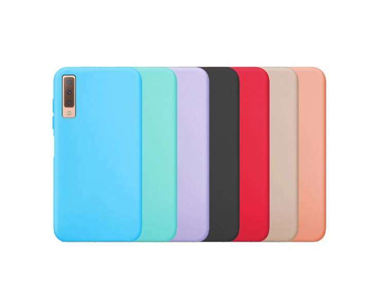 Funda Silicona Suave Compatible con Samsung Galaxy A7 2018