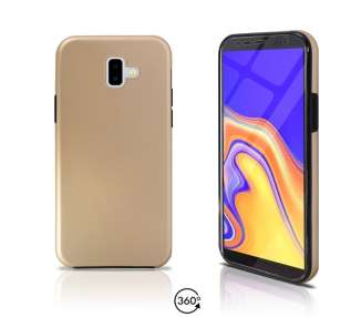 Funda Doble para Samsung Galaxy J6 Plus 2018 Silicona Delantera y Trasera 360