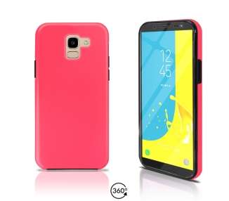 Funda Doble para Samsung Galaxy J6 2018 Silicona Delantera y Trasera 360