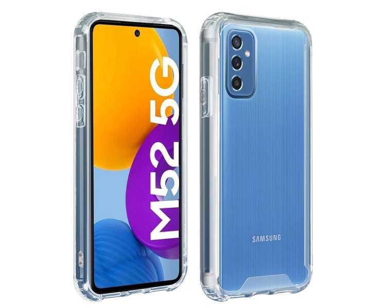 Funda Transparente Compatible con Samsung Galaxy M52 5G Antigolpe Premium