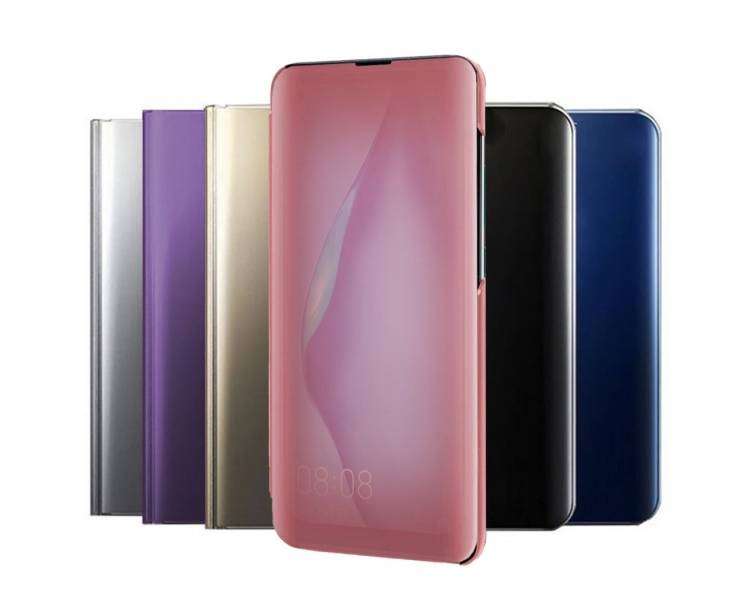 Funda Flip con Stand Compatible para Huawei P40 Lite Clear View