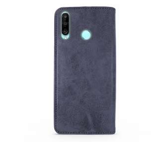 Funda Tapa con Tarjetero Compatible con Huawei P30 Lite Polipiel