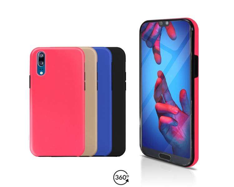 Funda Doble Compatible con Huawei P20 Silicona Delantera y Trasera 360