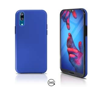 Funda Doble Compatible con Huawei P20 Silicona Delantera y Trasera 360