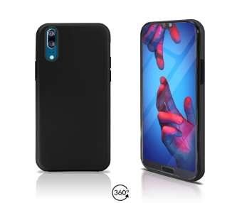 Funda Doble Compatible con Huawei P20 Silicona Delantera y Trasera 360