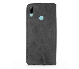 Funda Tapa con Tarjetero Compatible con Huawei P Smart 2019 Polipiel