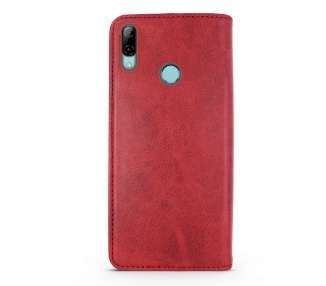 Funda Tapa con Tarjetero Compatible con Huawei P Smart 2019 Polipiel