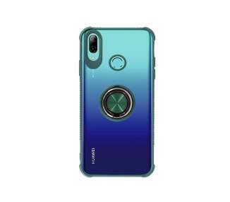 Funda Gel Antigolpe para Huawei P Smart 2019 con Imán y Soporte de Anilla 360º