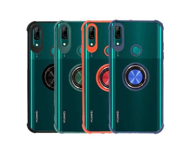 Funda Gel Antigolpe para Huawei P Smart Z con Imán y Soporte de Anilla 360º