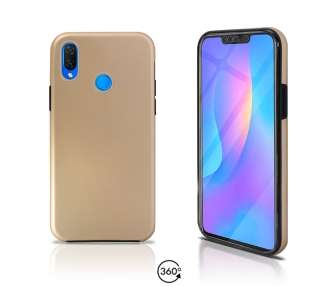 Funda Doble Compatible con Huawei P SMART PLUS Silicona Delantera y Trasera 360