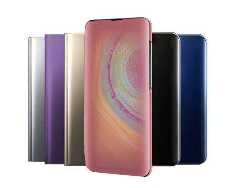 Funda Flip con Stand Compatible para Huawei Mate 30 Pro Clear View