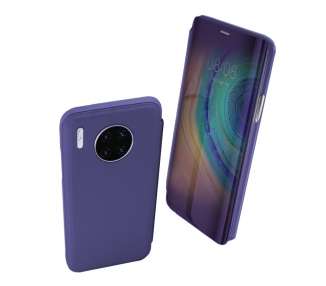 Funda Flip con Stand Compatible para Huawei Mate 30 Pro Clear View