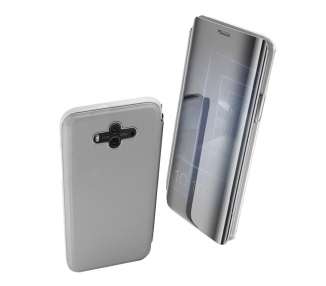 Funda Flip con Stand Compatible para Huawei Mate 10 Clear View