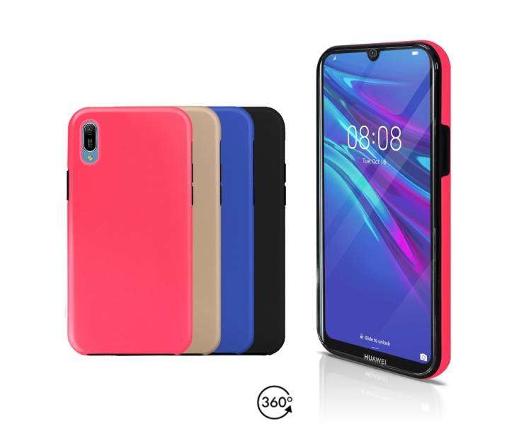 Funda Doble Compatible con Huawei Y6 2019 Silicona Delantera y Trasera 360