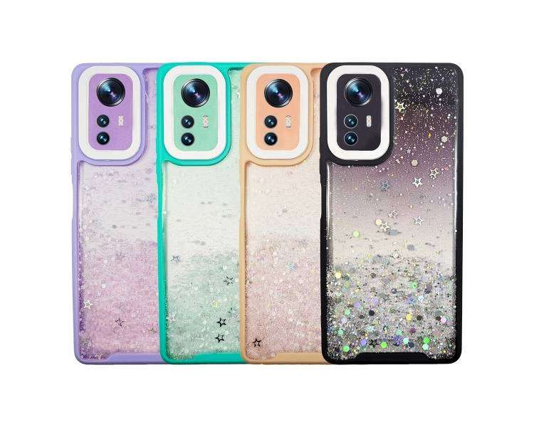 Funda Gel Anti-Golpe de Purpurina Compatible para Xiaomi MI 12,12X