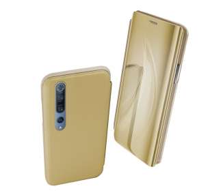 Funda Flip con Stand Compatible para Xiaomi Mi 10, Mi 10 Pro Clear View