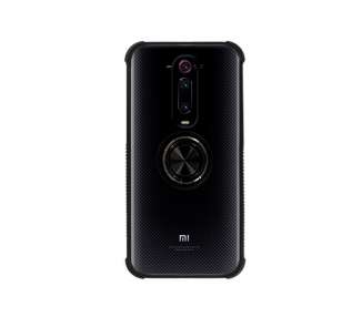 Funda Gel Antigolpe para Xiaomi Mi 9T con Imán y Soporte de Anilla 360º