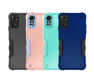 Funda Antigolpe Compatible con Xiaomi Redmi Note 11 4G con borde de color