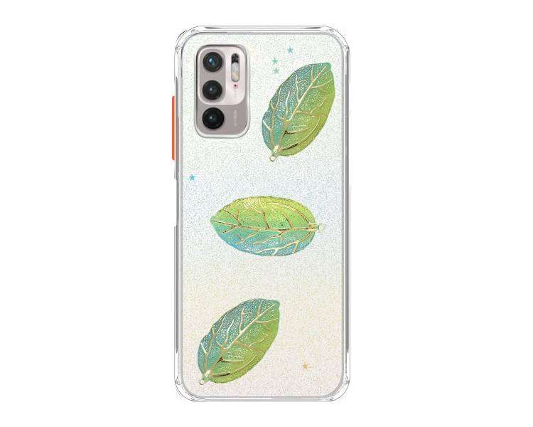 Funda Gel Transparente Purpurina Relieve Compatible para Redmi Note10,