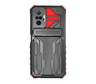 Funda Rock Anti-Golpe Tarjetero y Soporte para Xiaomi Redmi Note 10 Pro 5G