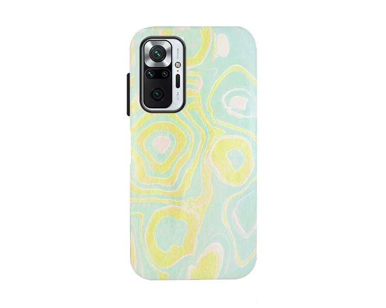 Funda Gel Doble Capa Compatible para Xiaomi Redmi Note 10 Pro - Forma Amarilla