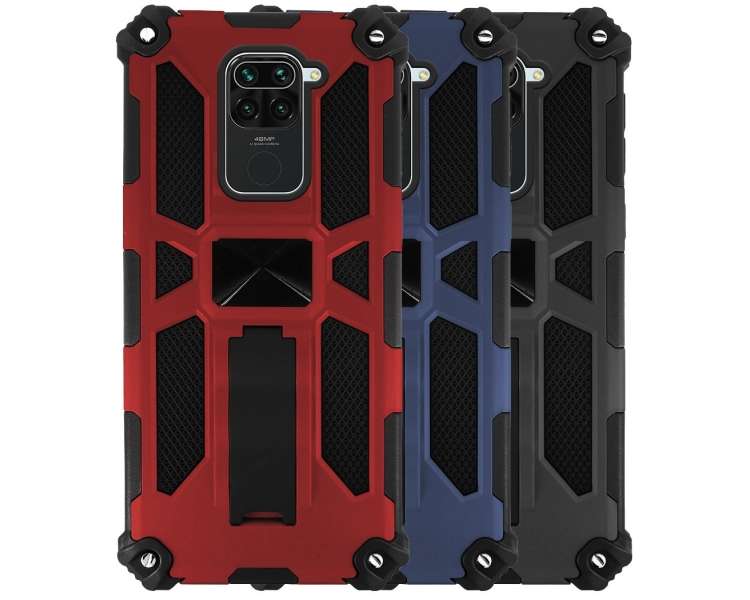 Funda Aluminio Antigolpe Compatible Con Xiaomi Redmi Note 10 Pro Imán Soporte