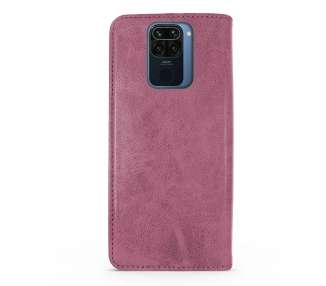 Funda Tapa con Tarjetero Compatible con Xiaomi Redmi Note 9 Polipiel