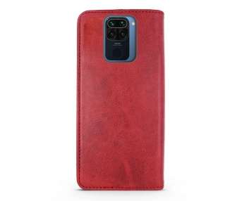 Funda Tapa con Tarjetero Compatible con Xiaomi Redmi Note 9 Polipiel