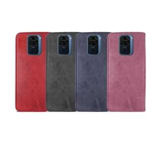 Funda Tapa con Tarjetero Compatible con Xiaomi Redmi Note 9 Polipiel