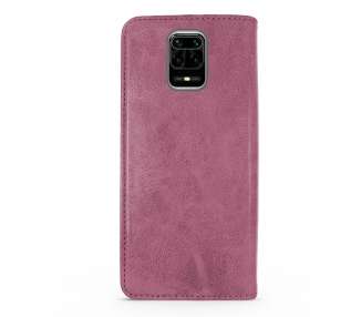 Funda Tapa con Tarjetero Compatible con Xiaomi Redmi Note 9S Polipiel