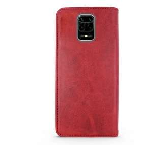 Funda Tapa con Tarjetero Compatible con Xiaomi Redmi Note 9S Polipiel