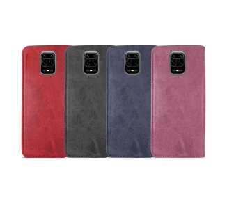 Funda Tapa con Tarjetero Compatible con Xiaomi Redmi Note 9S Polipiel